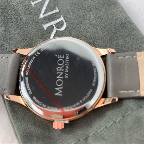 Monroe Sunburst Rose Gold Maestro Womens Watch NWT - Picture 6 of 7